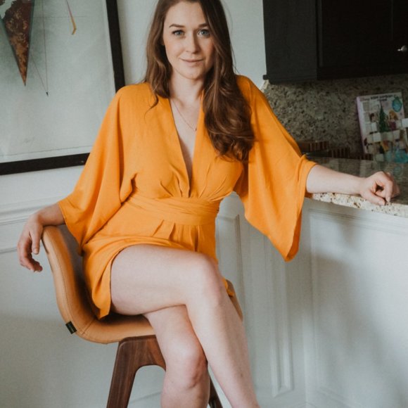 Tied-waist kimono dress - Picture 4 of 4